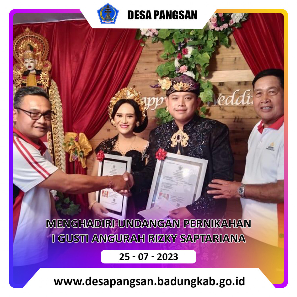 Menghadiri Udangan Pernikahan I Gusi Nurah Rizky Saptariana